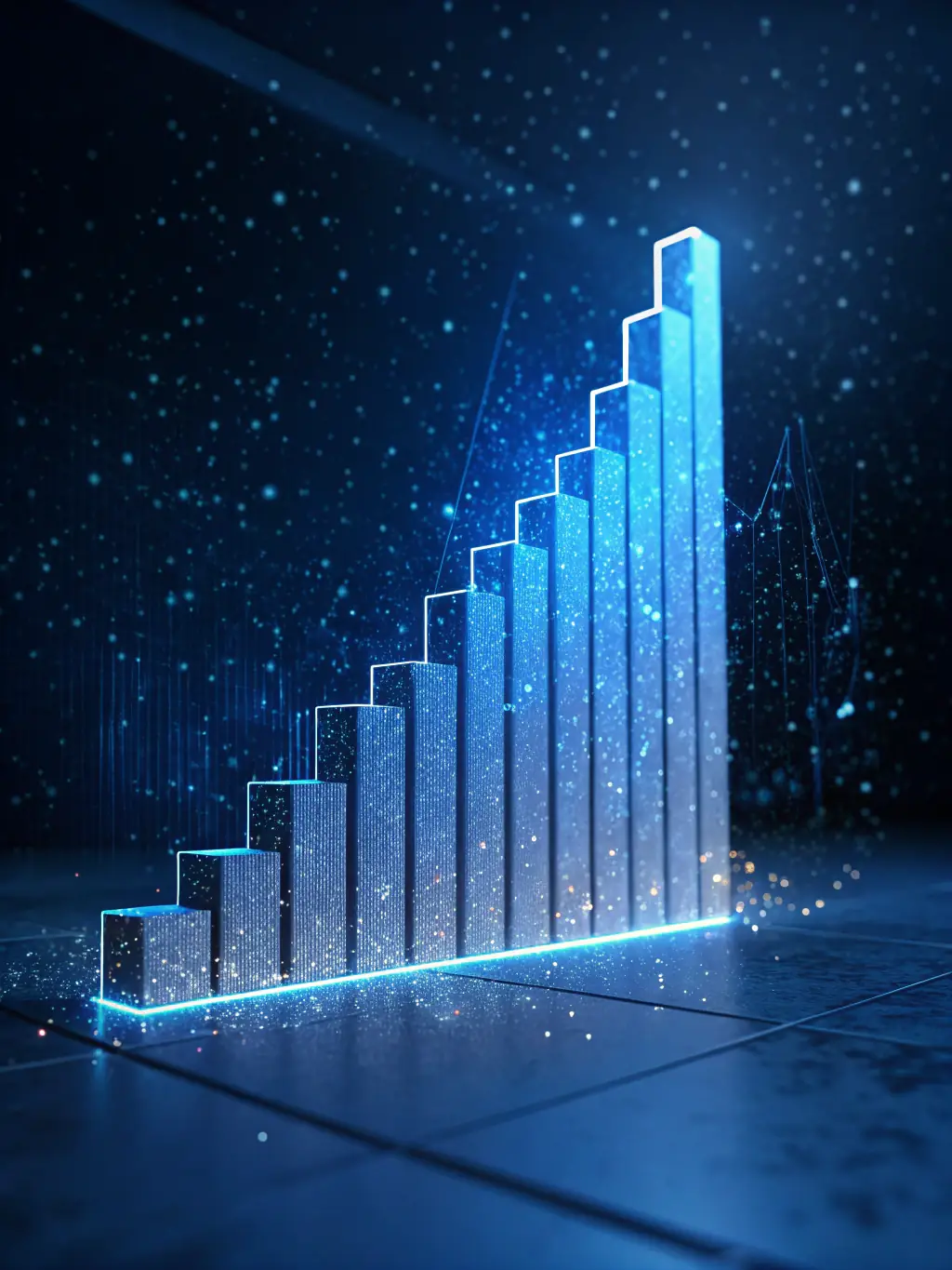 A close-up shot of a graph trending upwards, symbolizing growth, with a subtle overlay of a shield, representing security. The image is used to illustrate the benefits of a growth investment strategy.